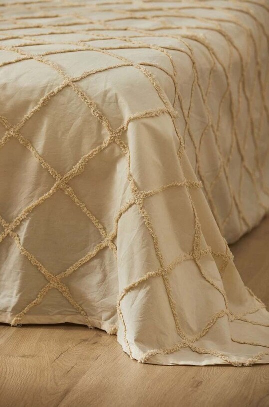 Calma House cuvertură de pat din bumbac Royal 240 x 260 cm bej ROYAL2.240.CRU
