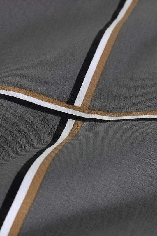 Bavlněný povlak na přikrývku BOSS BOSSCHEC Magnet 140 x 200 cm 1041144 šedá AA00