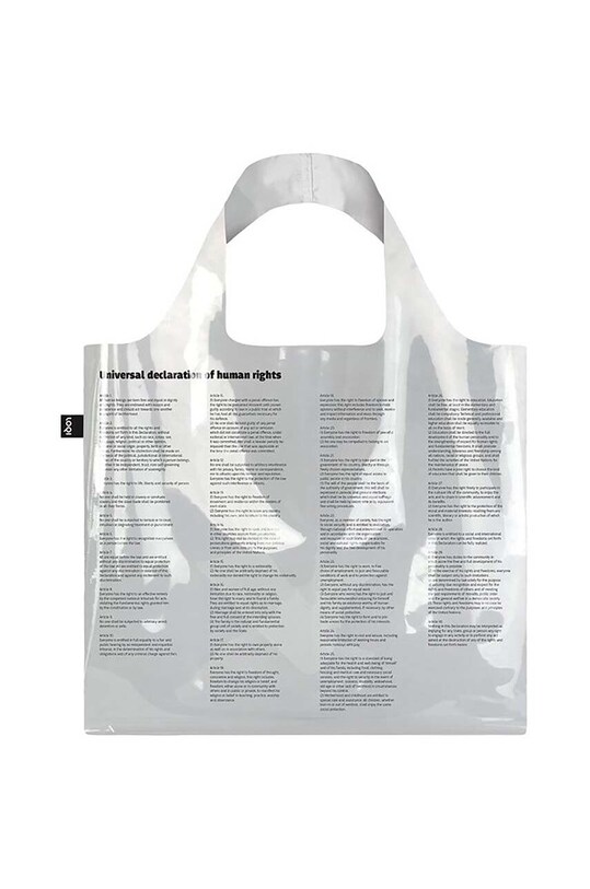 LOQI geanta Universal Declaration of Human Rights transparent BA.TR.UN