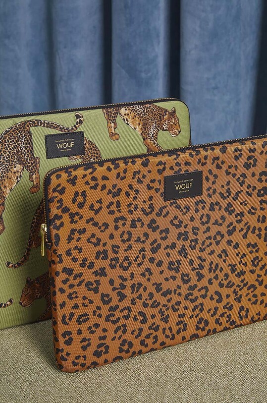 WOUF husa laptop Olive Leopard 13