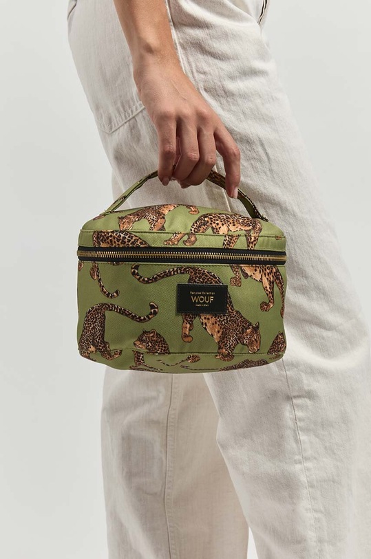 Kosmetická taška WOUF Olive Leopard vícebarevná MX240029