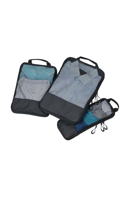 Лайфстайл Набір дорожніх чохлів TROIKA Packing Cubes 3-pack TRBBL56.BK чорний