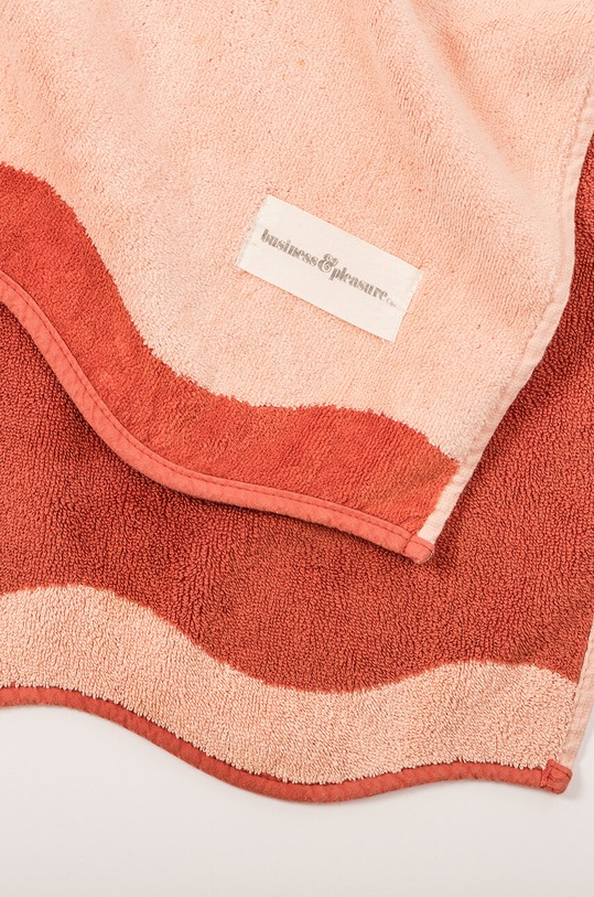 Ručnik za plažu Business & Pleasure Co. roza BPA.TWL.RIV.PNK