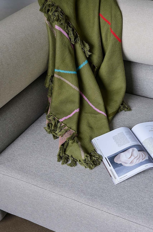 Bavlnený prehoz Hübsch Outline 140 x 200 cm 221604 viacfarebná