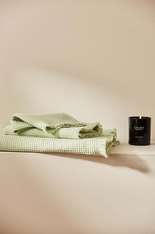 Calma House duży ręcznik bawełniany Marte 90 x 150 cm zielony MARTE.BA.VEC