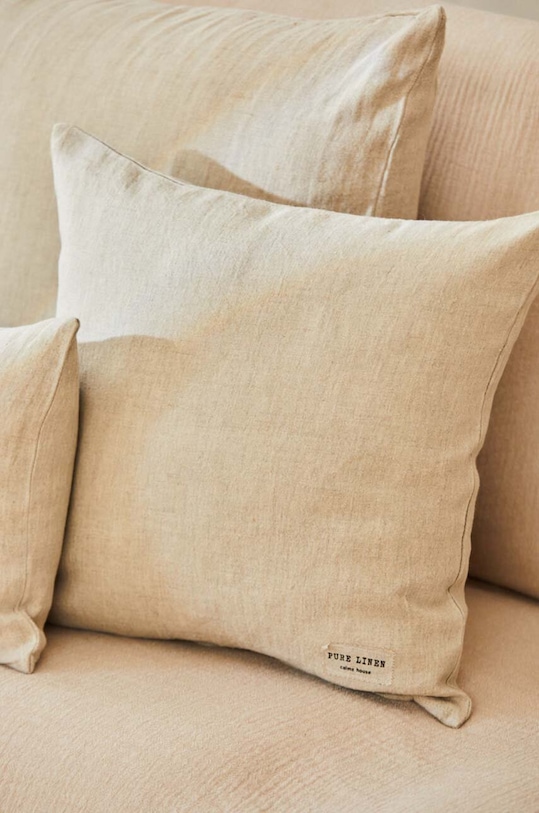 Salon i sypialnia Calma House poszewka na poduszkę lniana Lino2 45 x 45 cm LINO2.45.BEI beżowy
