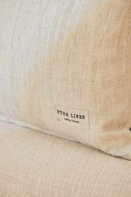 Calma House poszewka na poduszkę lniana Lino2 60 x 60 cm beżowy LINO2.60.BEI