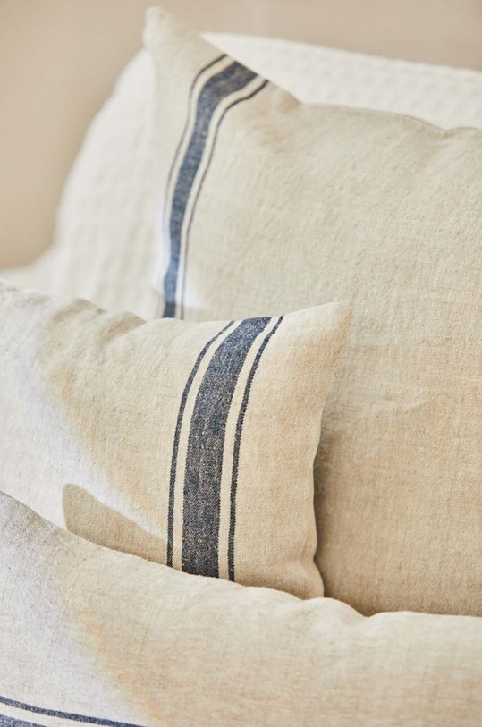 Lněný povlak na polštář Calma House Begur 45 x 45 cm vícebarevná BEGUR.45.AZU