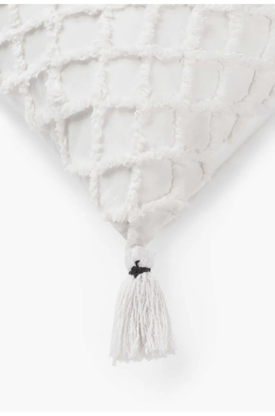 Вітальня та спальня Бавовняна наволочка Calma House Royal 30 x 60 cm ROYAL.30.BCO білий