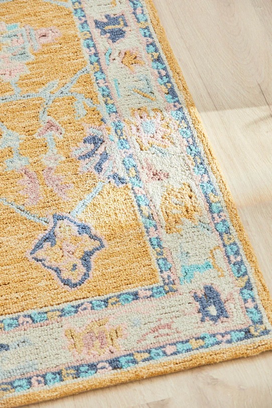 Living și dormitor Calma House covor de lână Lila 90 x 150 cm LILA.150.MUL multicolor