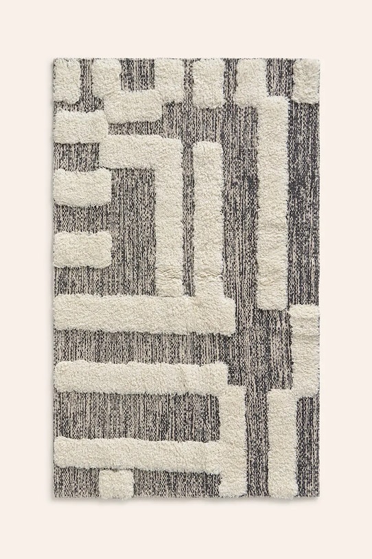 Хлопковый коврик Calma House Kioto 60 x 90 cm чёрный KIOTO.90.NEG