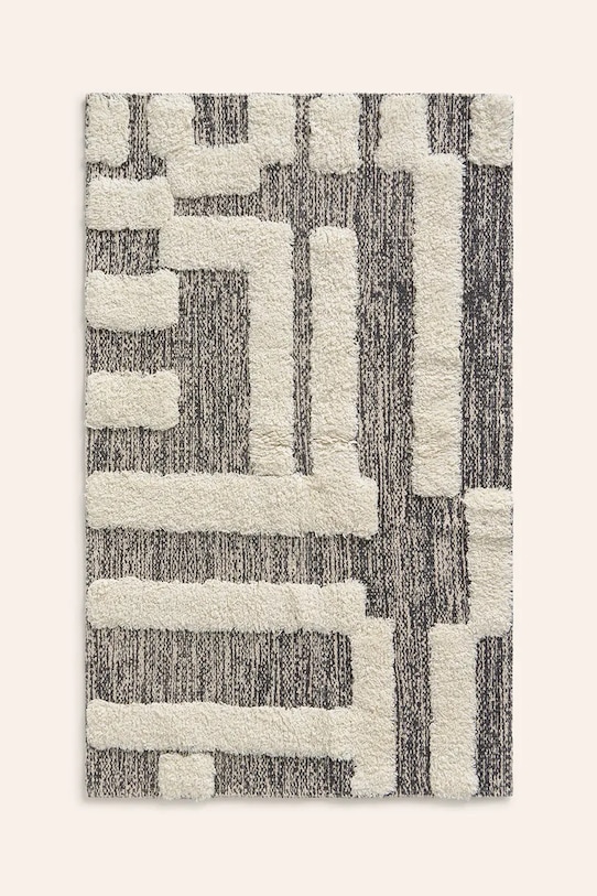 Calma House tappeto in cotone Kioto 60 x 90 cm nero KIOTO.90.NEG