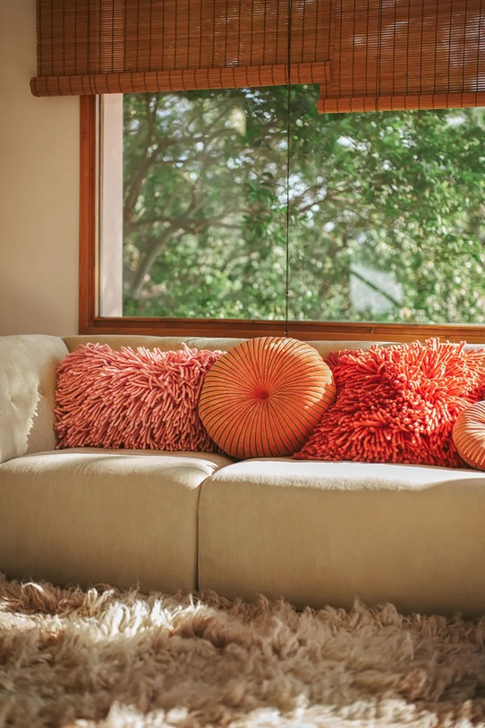Hkliving pernă decorativă din lână multicolor TCU0004