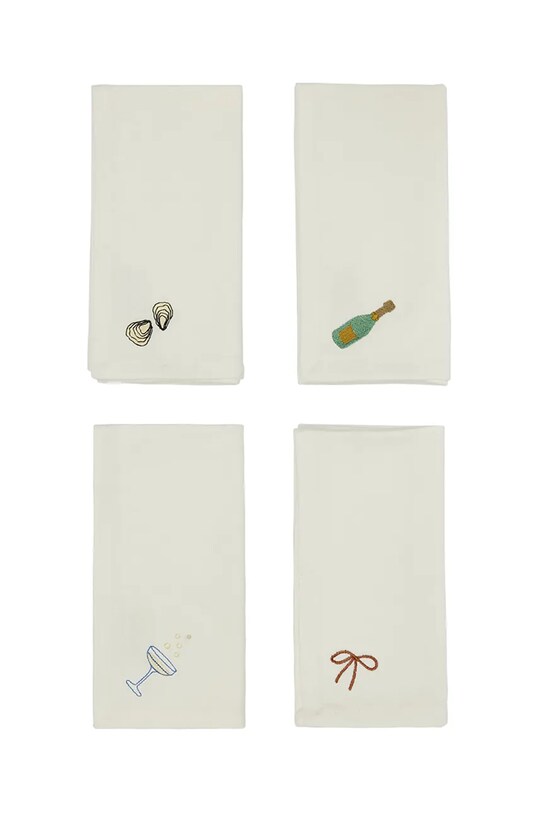 Набір бавовняних серветок OYOY New Year Napkin 4-pack барвистий L301397