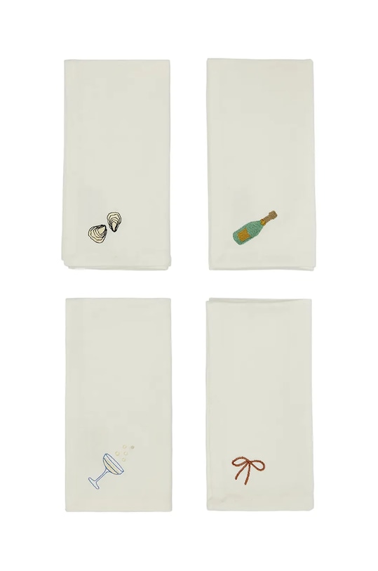 OYOY set de servetele de bumbac New Year Napkin 4-pack multicolor L301397