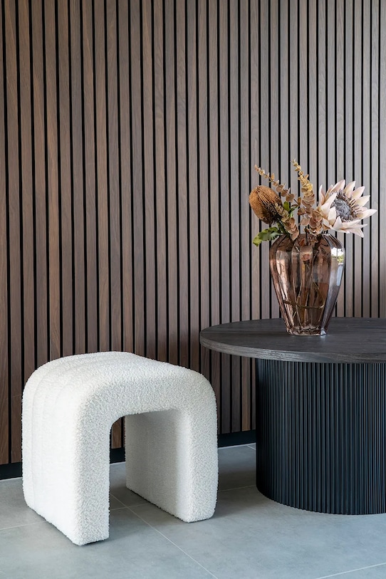 House Nordic scaun de puf Colma alb 1501225