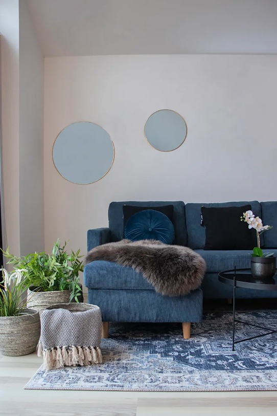 Obývací pokoj a ložnice Sedák House Nordic Lambskin Artificial 3981132 hnědá