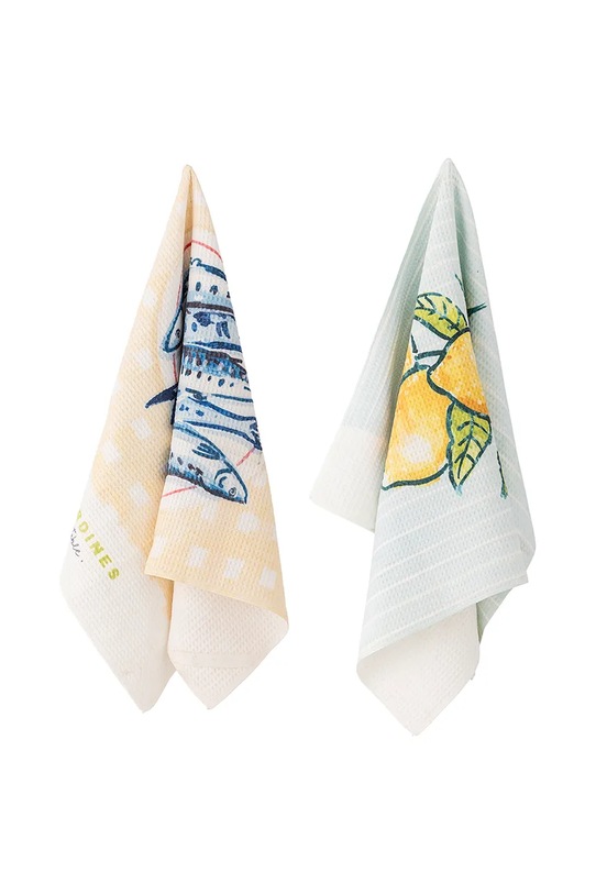 Kuhinja i bar Pamučna kuhinjska krpa Bloomingville Maxima 2-pack 82066494 šarena