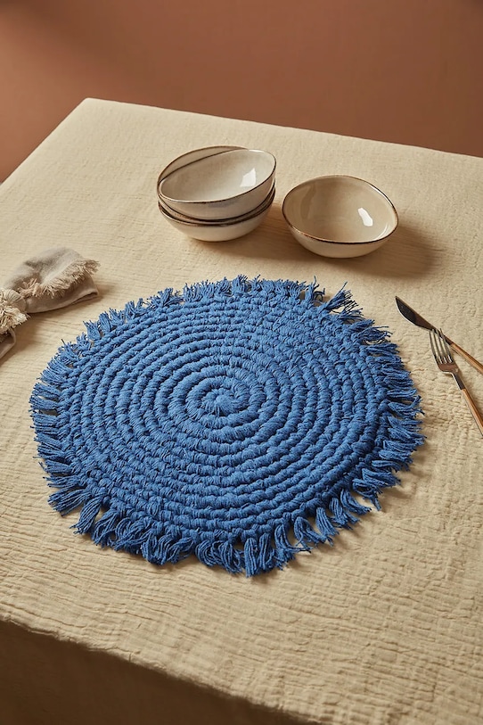 Calma House podkładka pod talerz Vera VERA.38.AZU niebieski AA00