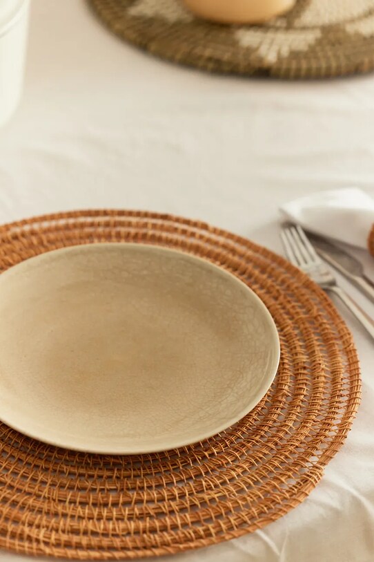 Calma House suport decorativ pentru farfurie Togo TOGO.38.NAT portocaliu AA00
