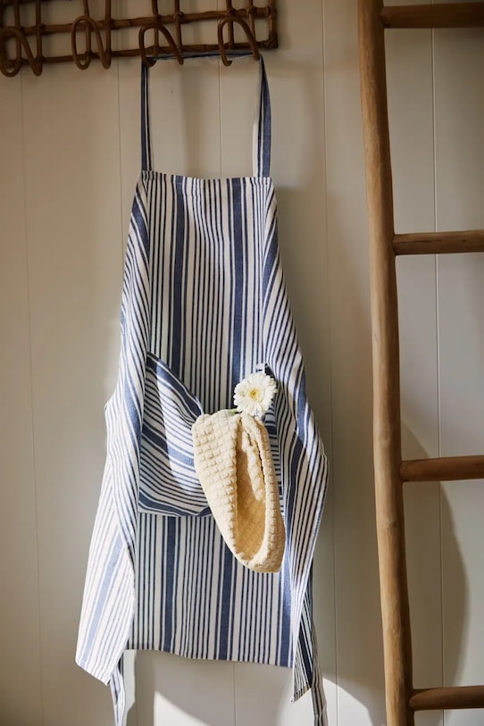 Calma House șorț de bucătărie din bumbac HAITI.70.AZU albastru AA00