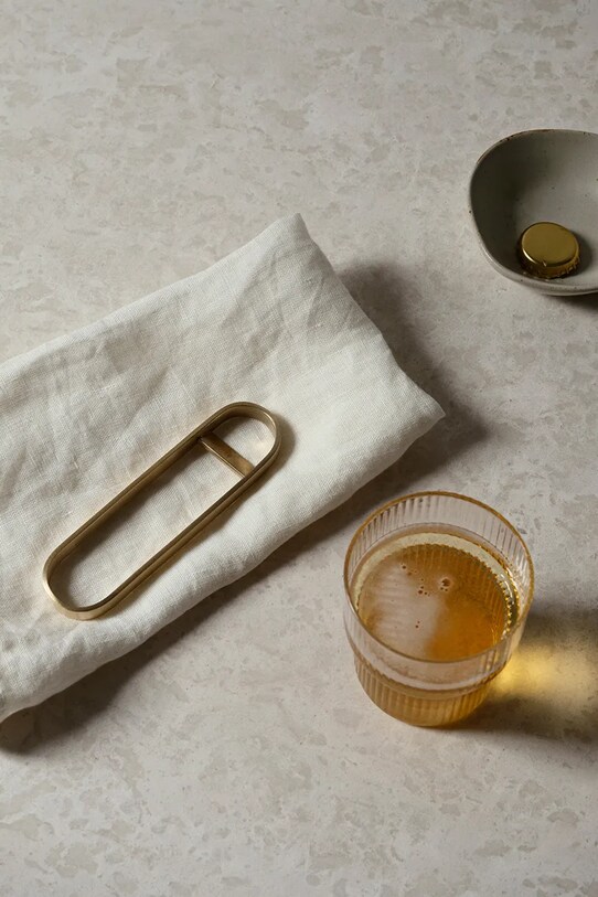 Kuchnia i bar ferm LIVING serwetki Linen Napkins 2-pack 1104263165 beżowy