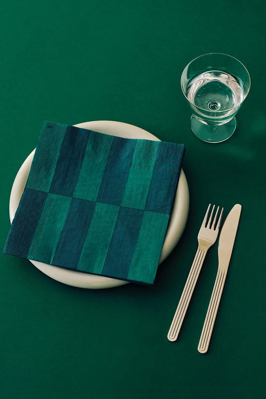 HAY serwetki papierowe Pattern Napkins 20-pack AE732.E140.AU44 zielony AA00