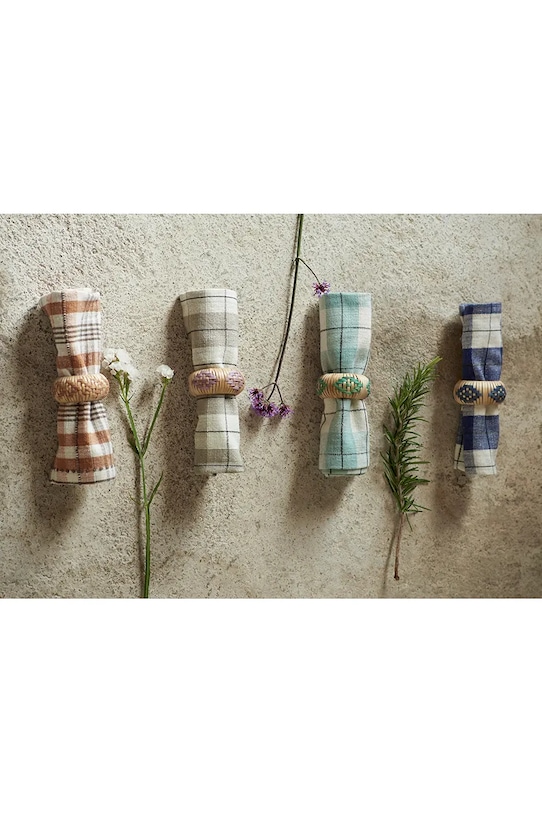 Madam Stoltz serwetka bawełniana 35 x 35 cm 4-pack JON904B niebieski AA00