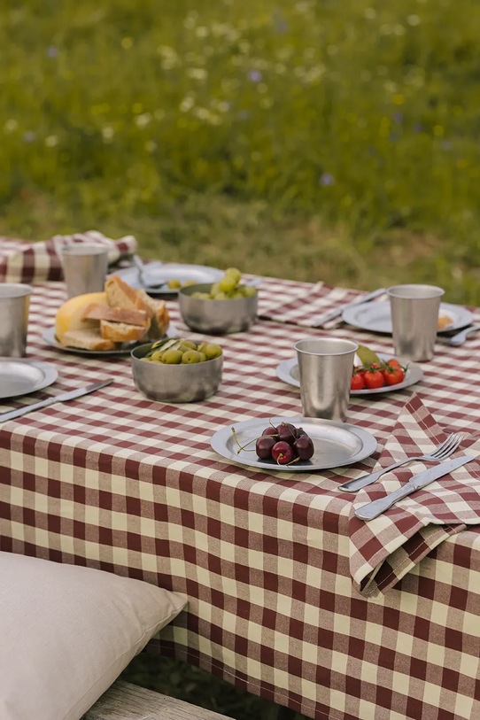 Bombažni prt ferm LIVING Bothy 150 x240 cm rjava 1104269038