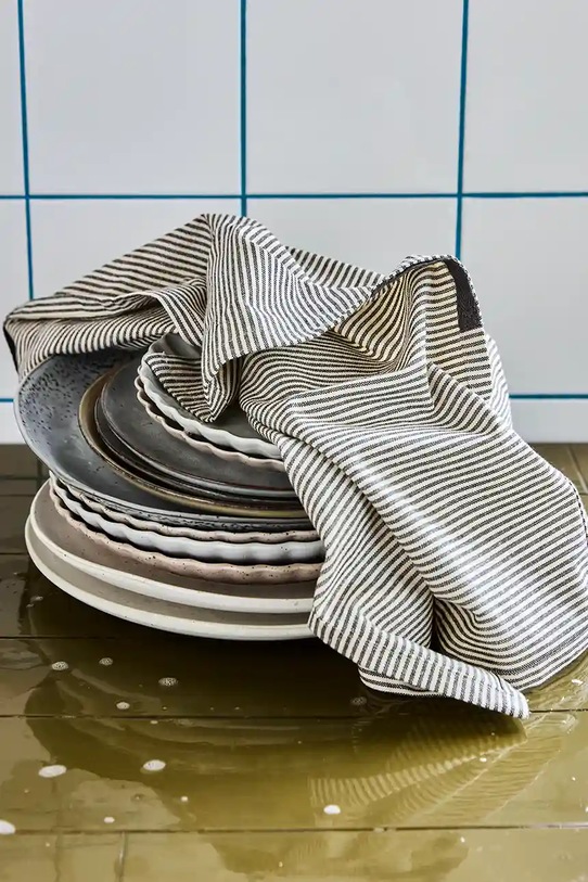 House Doctor ściereczka kuchenna HDCook 55 x 75 cm 3-pack 900000314 czarny AA00