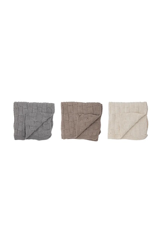 Bloomingville zestaw ściereczek kuchennych Odine 27 x 27 cm 3-pack 82057382 multicolor AA00