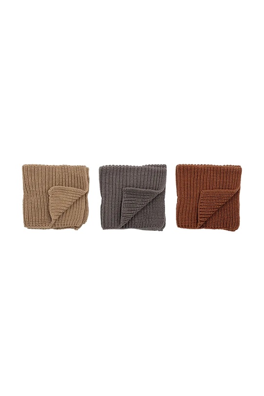 Bloomingville zestaw ściereczek kuchennych Ninna 27 x 27 cm 3-pack 82054228 multicolor AA00