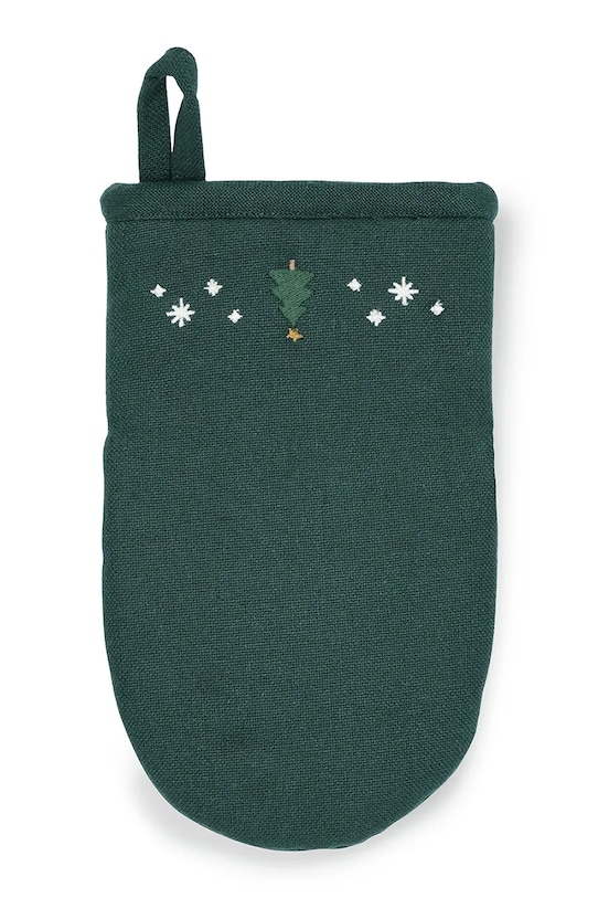 Kuchyňská rukavice s bavlnou Juna Christmas Fable zelená 637317
