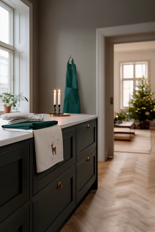 Juna rękawica kuchenna z bawełną Christmas Fable beżowy 637318