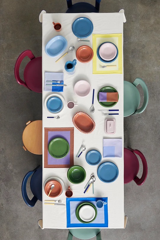 Сервировочный коврик под тарелку HAY Ram 43 x 31 cm AE046.A656 голубой