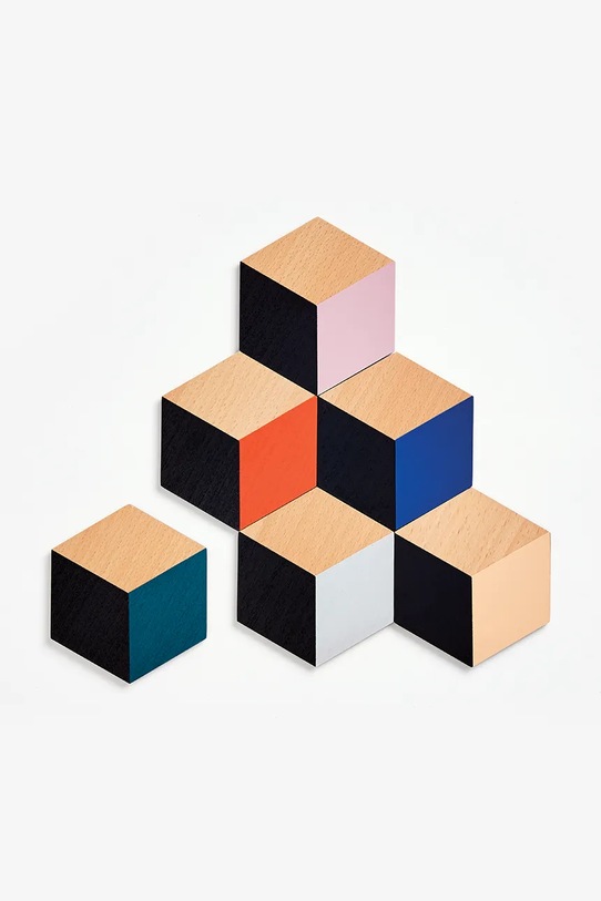 Areaware zestaw podkładek na stół Table Tiles 6-pack multicolor BOTTMS