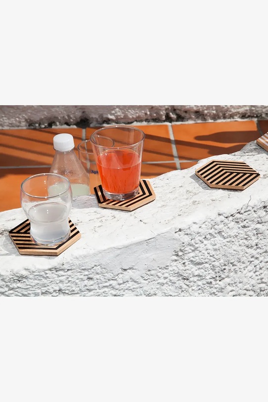 Areaware zestaw podkładek na stół Tiles 9 x 8,5 cm 6-pack multicolor BOTT2B