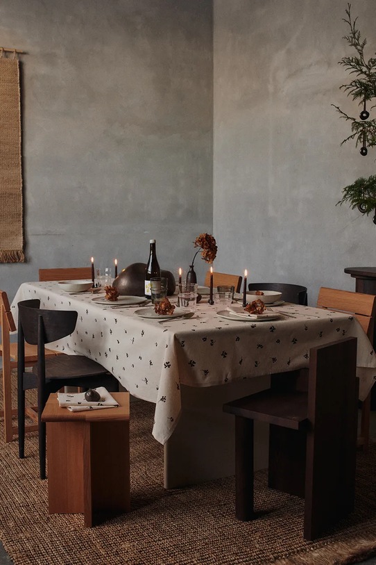 Bombažni prt ferm LIVING Baies 150 x 240 cm bež 1104271887