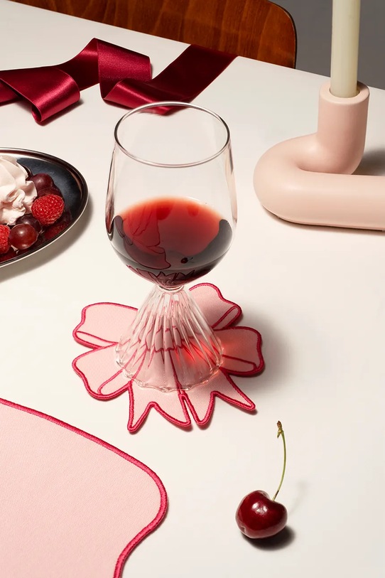 Octaevo zestaw podkładek pod szklanki Coquette 15 x 15 cm OCCOCO.25 różowy AA00