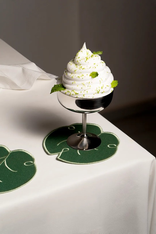 Octaevo zestaw podkładek pod szklanki Lily 14 x 14 cm 4-pack OCCOLL.25 zielony AA00