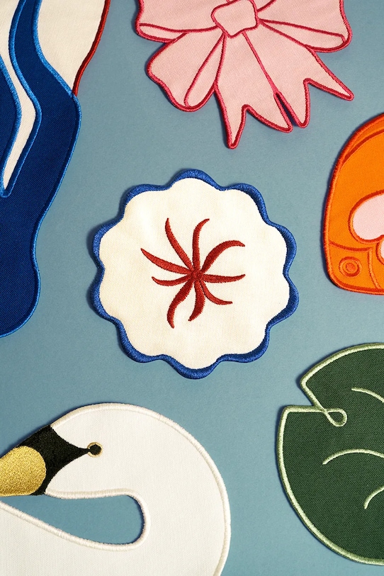 Octaevo zestaw podkładek pod szklanki Lily 14 x 14 cm 4-pack zielony OCCOLL.25