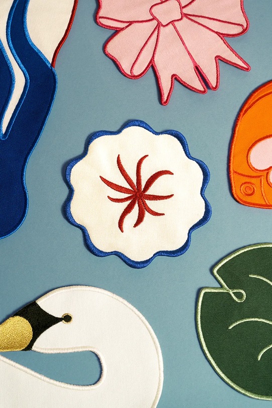 Kuchnia i bar Octaevo zestaw podkładek pod szklanki Amalfi 13 x 13 cm 4-pack OCCOAM.25 multicolor