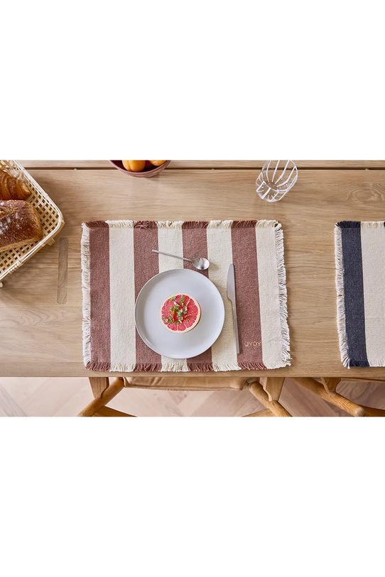 Kuchnia i bar OYOY podkładka pod talerz bawełniana Toppu 48 x 36 cm L401963 brązowy