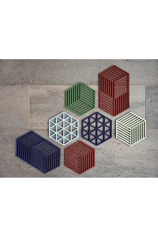 Kuchnia i bar Zone Denmark podstawka pod gorące naczynia Hexagon 24 x 14 cm 36555 bordowy