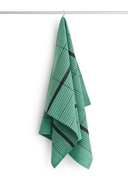 HAY ściereczka kuchenna z dodatkiem lnu Linear 52 x 80 cm zielony AE746.E494.AB80