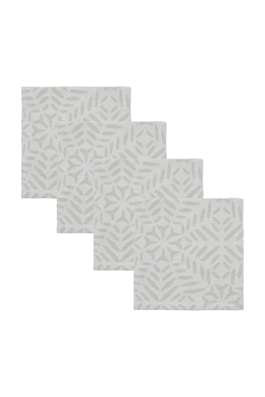 Sada bavlněných ubrousků House Doctor HDClip 40 x 40 cm 4-pack šedá 900001598