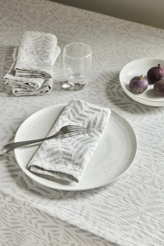 Kuchyň a bar Sada bavlněných ubrousků House Doctor HDClip 40 x 40 cm 4-pack 900001598 šedá