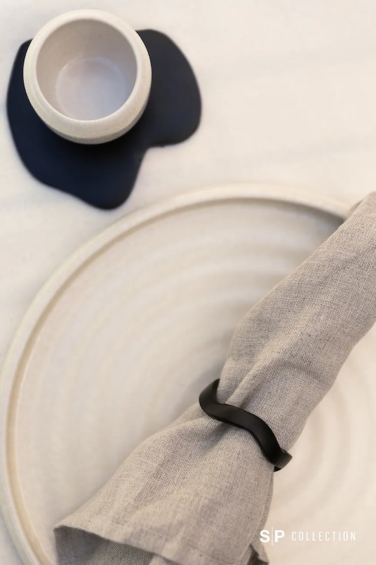 S|P Collection σετ σουβέρ από μέταλλο μαύρο 824752