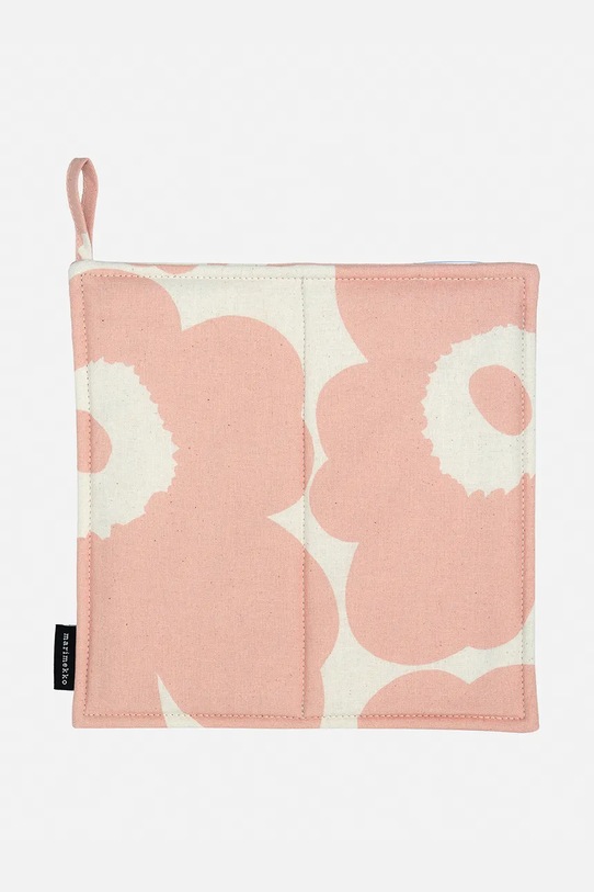 Marimekko rękawica kuchenna bawełniana 21,5 x 21,5 cm różowy 075099.122