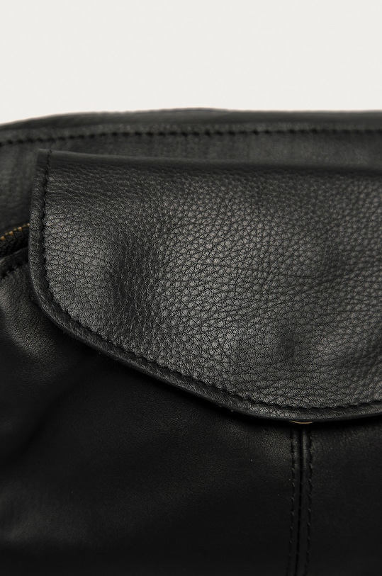Pieces Torebka skórzana 17063358 czarny AA00